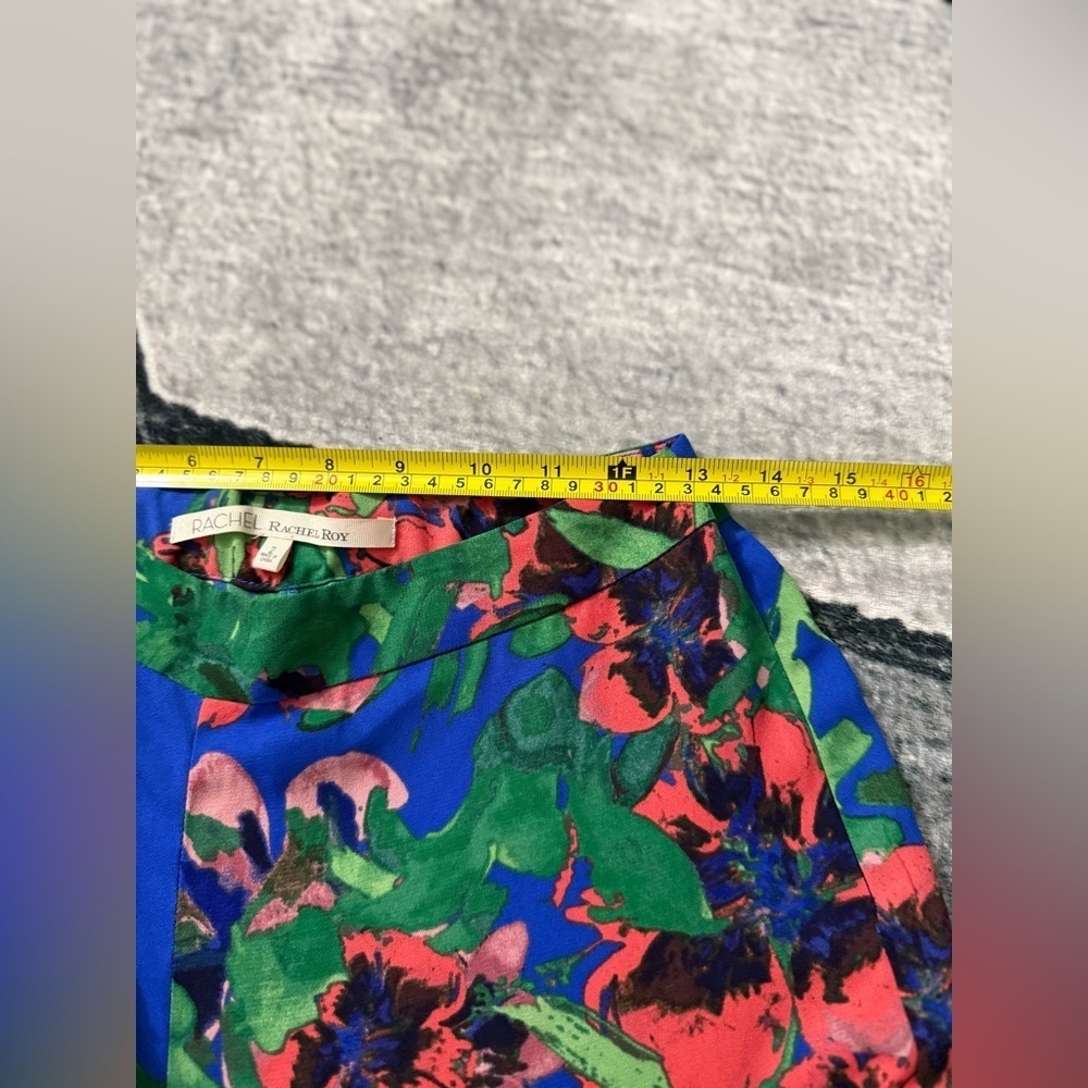 RACHEL Rachel Roy Blue and Green Wide Leg Pants Size 2 - Picture 6 of 10